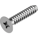 Edelstahl Senkkopfblechschraube mit Kreuzschlitz DIN 7982