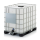 IBC Container 120x100x116cm Einfüllöffnung NW150  Auslaufarmatur NW50 auf Kunststoffpalette  1000 Liter