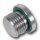Verschlusschraube mit Innensechskant und O- Ring Dichtung 3/4"  1.4571
