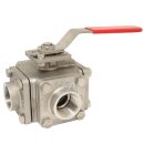 Edelstahl 3- Wege Kugelhahn mit Innengewinde T- Form ATEX