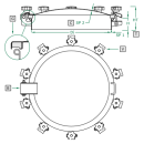 Domdeckel 1043 RUND 1400mm V4A mit...