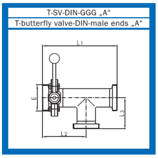 T- Scheibenventil DIN GGG "A"
