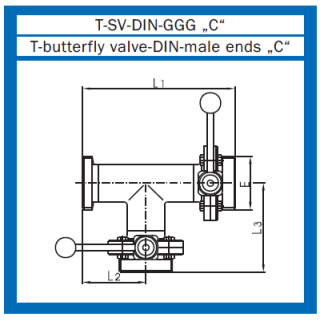 T- Scheibenventil DIN GGG "C"