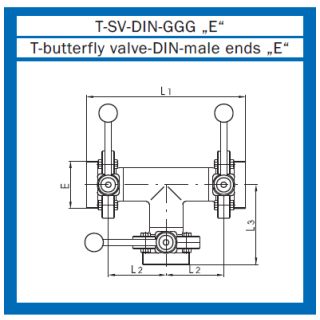 T- Scheibenventil DIN GGG "E"