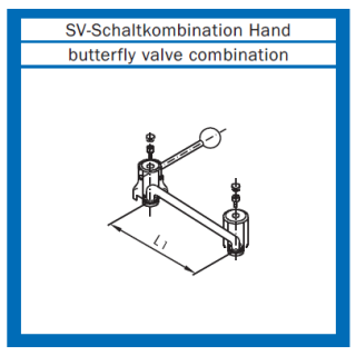 Schaltkombination von Hand für SV-T D DN25