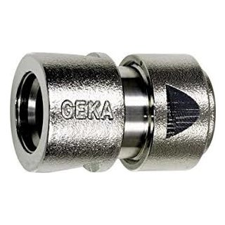 GEKA Plus Schlauchstück 1/2" für Schlauchnennweite 13mm  VERNICKELT