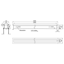 Edelstahl Kastenrinne SLIM verstärkt 5000mm  1.4301