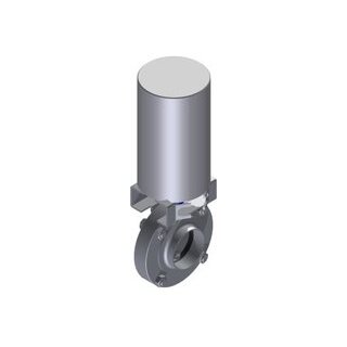 Scheibenventil M&S SV04 pneumatisch DN80 SS 1.4301 EPDM PAMS1