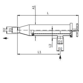 Eckrohrsieb SPALTROHR Tri- Clamp DIN