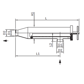 Eckrohrsieb SPALTROHR Tri Clamp Zoll