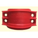 Klemmschale PP für Schlauch 63x8 ROT FDA bis 8 bar