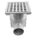 Bodenablauf PROFI einteilig  200x200  Ablauf waagrecht...