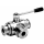 3-Wege Kugelhahn poliert Tri-Clamp ISO 2852