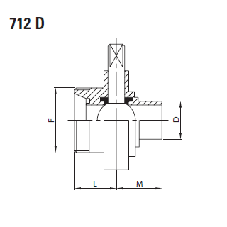 Scheibenventil TASSALINI Schweißende/ Außengewinde DN40 1.4404 Silikon