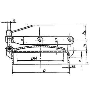 Domdeckel DN600 für drucklosen Betrieb