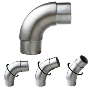 Steckfitting frei verstellbar für Rohr 33,7  1.4301 geschliffen
