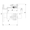 GF Multi Joint 3057 Plus Flanschadapter DN150 (154-192)