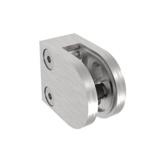 Glasklemme Modell 25  1.4301 geschliffen für Formrohr  Glasstärke 12- 12,76mm