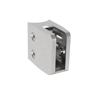 Glasklemme Modell 26  1.4301 geschliffen für Rundrohr 48,3mm  Glasstärke 8- 12,76mm