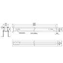 Edelstahl Kastenrinne SLIM 3000  1.4301