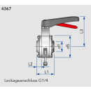 Leckage- Scheibenventil KIESELMANN S/S mit Kleinflansch...