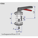 Leckage- Scheibenventil KIESELMANN mit Flansch PN10 DN50...