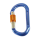 Karabiner ALU blau 12x113 mit Sicherungsmutter