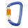 Karabiner ALU blau 12x111 mit Sicherungsmutter asymetrisch