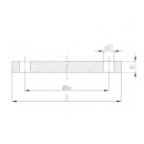 Edelstahl Blindflansch DIN2527 DN80  V4A PN6  volles Blatt