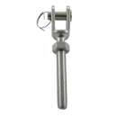 Gabel mit Rechtsgewinde M6 inkl. Kontramutter  V4A