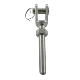 Gabel mit Rechtsgewinde M14 inkl. Kontramutter  V4A