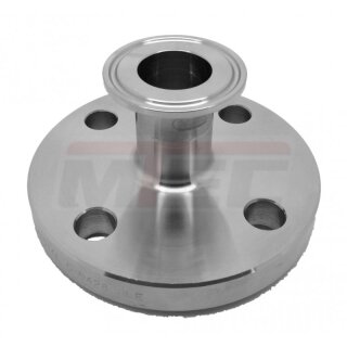 Flanschadapter DN40 auf TC DIN DN20  1.4404