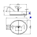 Ovales Tanktürchen Type 201/ FLT nach innen und außen öffnend