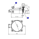 Druckdomdeckel 300L/E  -1/+2 bar