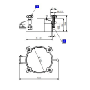 Druckdomdeckel 300L/E -1/+2bar