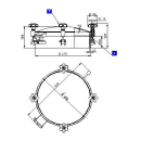 Druckdomdeckel 450L/E -1/+2 bar