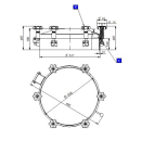 Druckdomdeckel 500L/E  -1/+2 bar