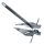 Plattenanker "DANFORTH" 15kg  Edelstahl V4A