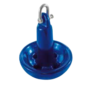 Pilzanker mit Schäkel 12kg  Stahl PVC- beschichtet