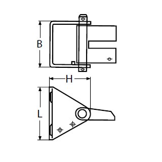 Kettenstopper für Ketten 8- 10mm  Edelstahl V4A