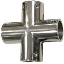 Reling Fitting Kreuzstück für Rohr 22mm  V4A