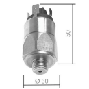 Edelstahl-Druckschalter 1 - 10 bar, G 1/4" (AG)