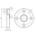 Edelstahl Losflansch DN32/42,4  GEPRESST  1.4301 PN16