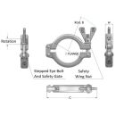 Clamp Klammer SAFETY CLAMP SAF-SH BS4825  1/2" und...