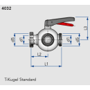 KIESELMANN 3- Wege Kugelventil DN32 K/M-G-G...