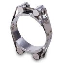 Gelenkbolzenschelle V2A (W4) Spannbereich 356-376mm  2-...