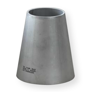 Edelstahl Reduzierung Form H (Zylinderstumpf) V2A 219,1x139,7x2,0mm  Länge 240,0mm  geschweißt