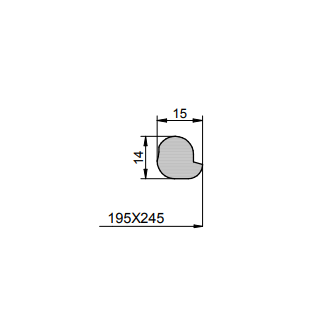 Mannlochdichtung für Modell 285 und 295  (G/295)  ALT (bis April 2009)