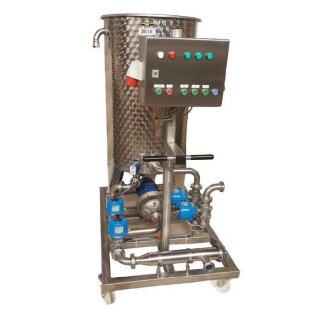 Fahrbare CIP- Reinigungsanlage mit 500l Tank manuell