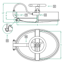 Mannloch 307 305x430 OVAL V4A  nach innen öffnend...